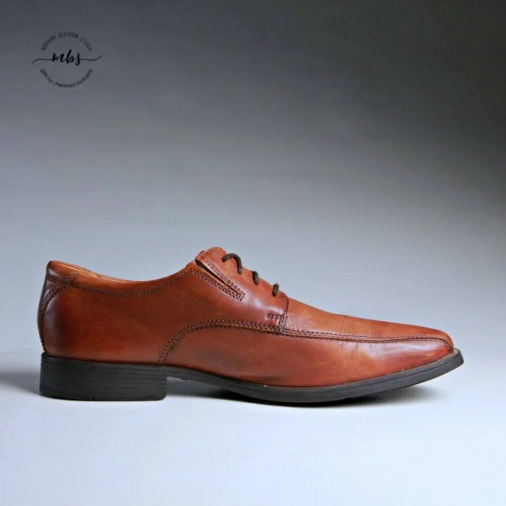 Clarks Tilden Walk Leather Oxford Brown Tan‎ Men 12